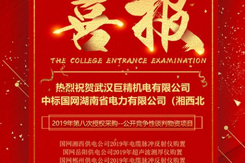 热烈祝贺尊龙凯时人生就是搏中标国网湖南省电力有限公司（湘西北）2019年第八次授权采购--果真竞争性谈判物资项目